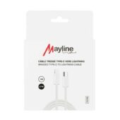 Câble Type-C vers Lightning Nylon Tressé 27W - 1M